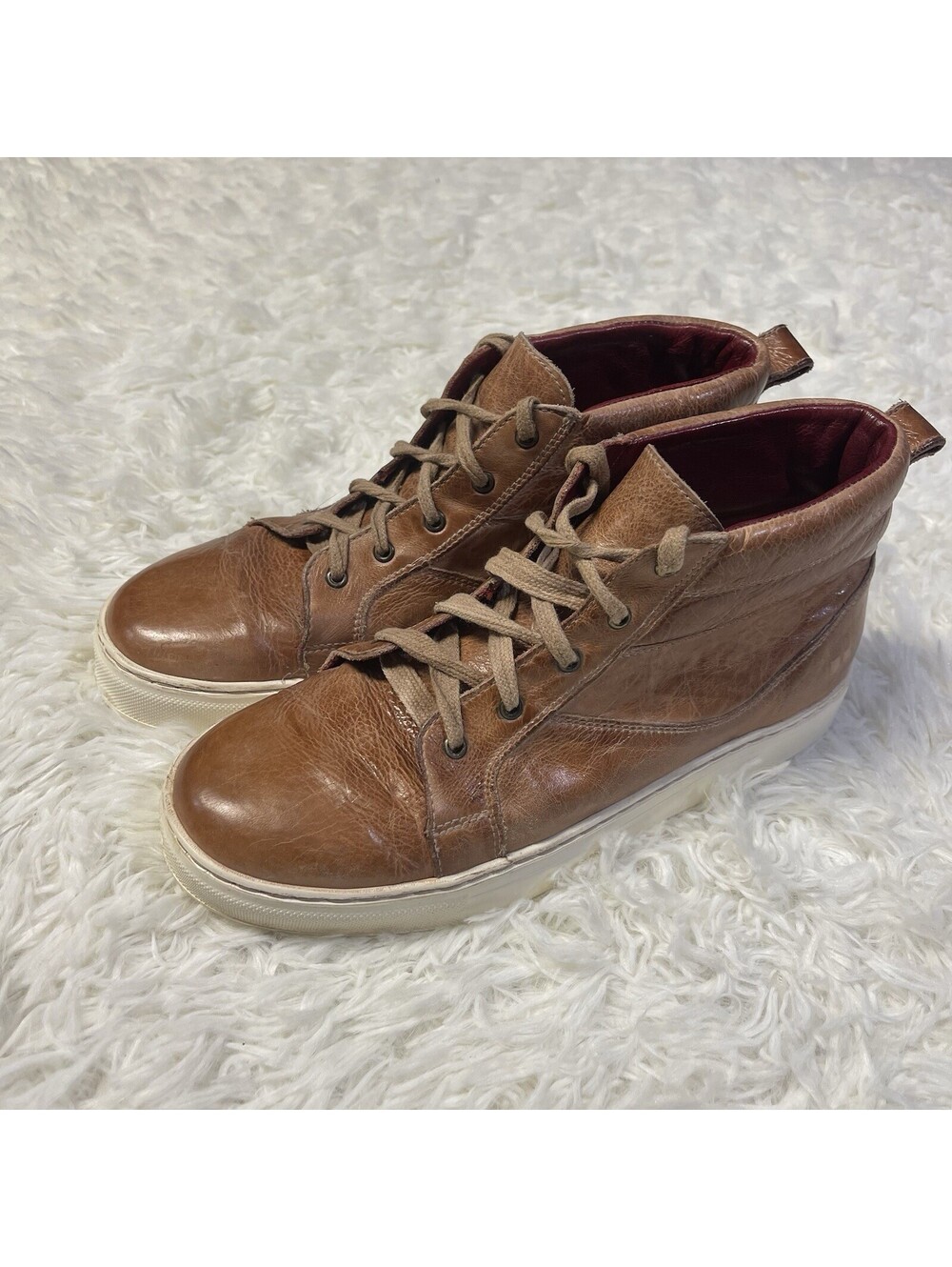 Bed Stu Rossela Tan Leather Rustic Shoes Boots Women's Size 9